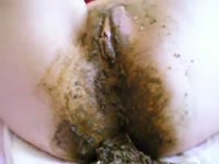 Asian schoolgirl gets tied and shits in her diapers
